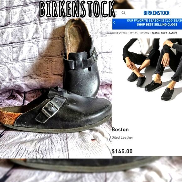 BIRKENSTOCK oiled Leather Boston - Picture 1 of 8